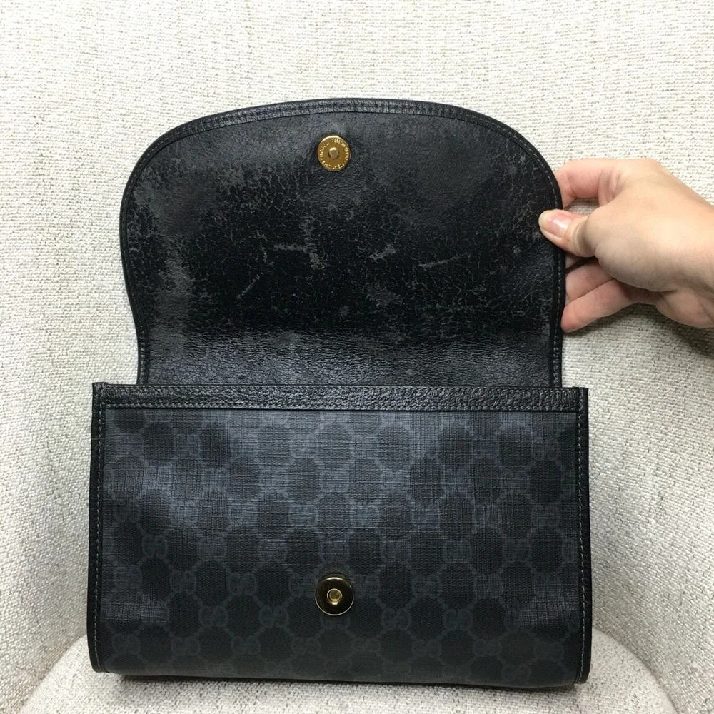 Authentic Gucci bag black monogram coated canvas - Picture 11 of 16